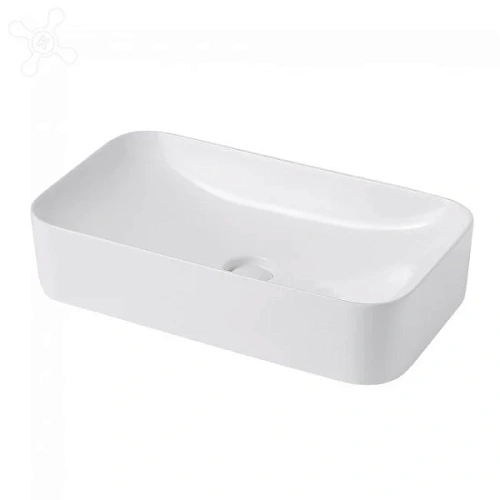 Раковина Abber Rechteck 60,5 см белая - фото 1