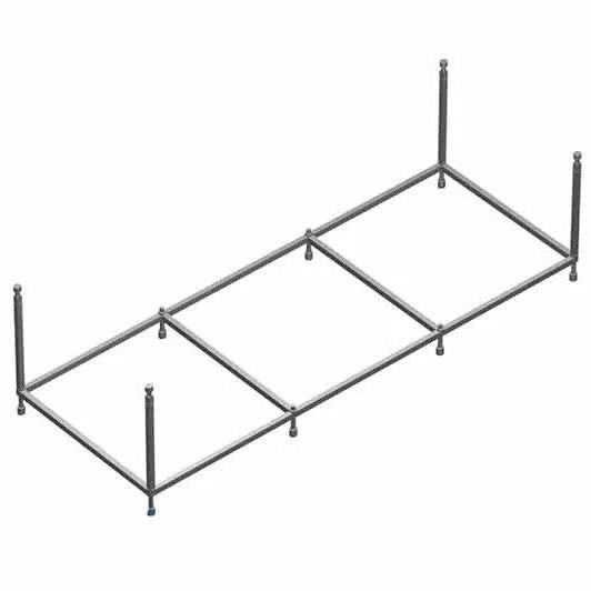 Монтажный комплект для акриловой ванны Roca Easy 150x70 см со сливом-переливом ZRU9302906 (детальная фотография)