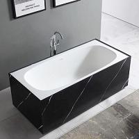 Ванна из искусственного камня Abber Blitz 180x85 см черный мрамор