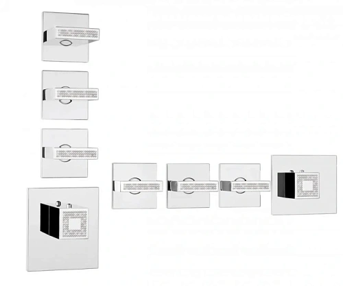 Смеситель для душа Bossini Rectangular хром - фото 1