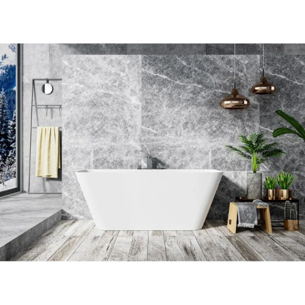 Ванна из искусственного камня Cezares Liner 170х80 см белый матовый CZR-LINER-170-80-60-SSB (детальная фотография), современныe, hi-tech