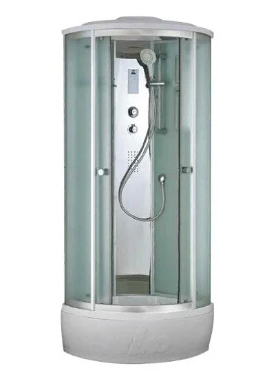 Душевая кабина Timo Comfort 80x80 см стекло матовое T-8880F (детальная фотография), полукруглые, четверть круга