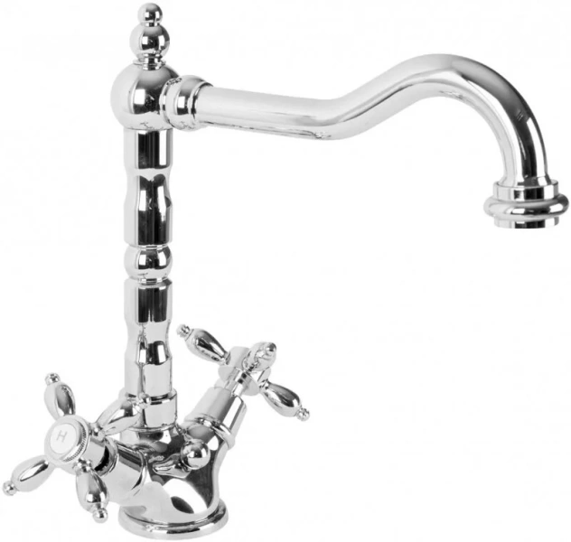 Смеситель для раковины Cezares Nostalgia-LS2 с донным клапаном (детальная фотография)