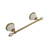 Полотенцедержатель Migliore Olivia белая керамика, бронза