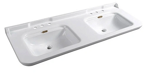 Раковина Kerasan Waldorf 150 см c 3 отверстиями под смеситель - фото 1