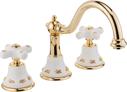 Смеситель для раковины Migliore Provance золото - фото 3