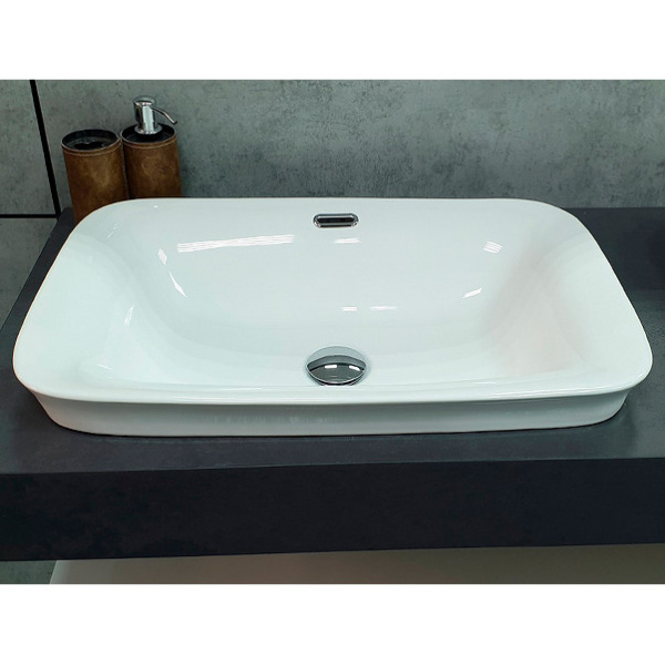 Раковина Velvex 60 см керамическая 78444 (детальная фотография), современные, hi-tech