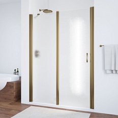 Душевая дверь профиль бронза стекло шиншилла Vegas-glass