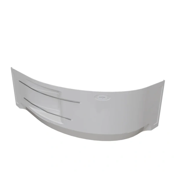 Акриловая ванна Радомир Ирма 2-78-0-1-1-217/2-78-0-2-1-217, 169 x 110 см, L/R, полотенцедержатель, фронтальный экран, каркас в комплекте, белая (детальная фотография), 170 см