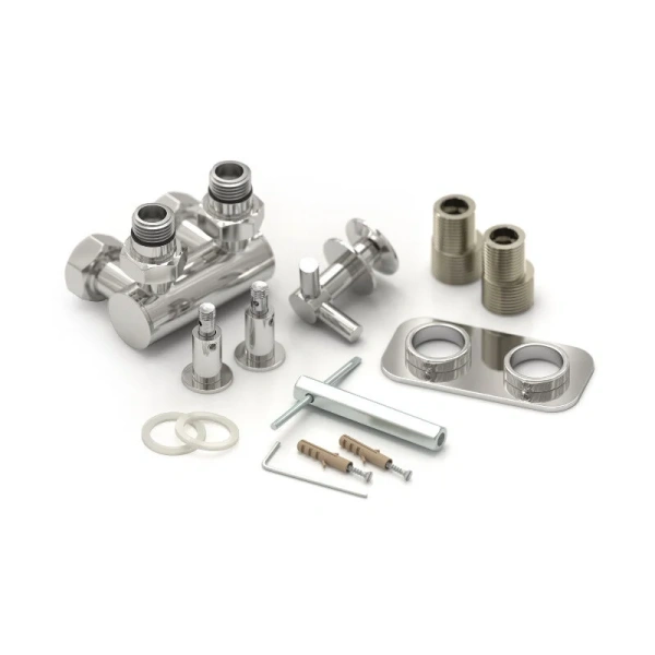 Полотенцесушитель водяной Сунержа Нюанс EU50+ 5х84 см темный титан муар 15-0212-0840 (детальная фотография), для систем горячего водоснабжения, для систем отопления, с нижним подключением