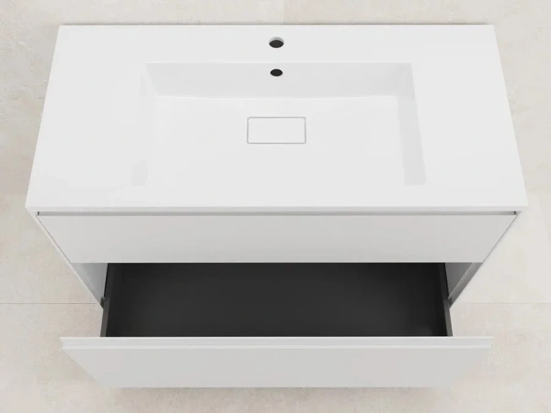 Тумба под раковину напольная Style Line Лима 100 см белая матовая ЛС-00002348 (детальная фотография), напольная, пристенная