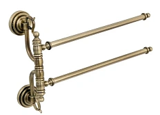 Полотенцедержатель Boheme Medici двойной, бронза