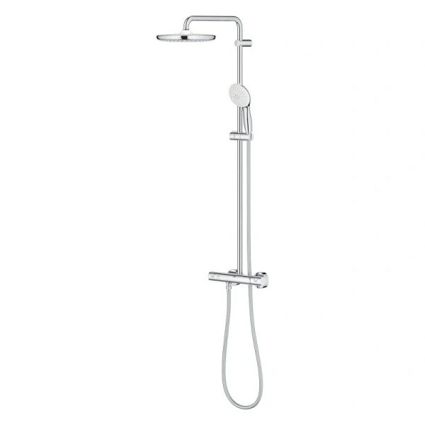 Душевая стойка Grohe Tempesta с термостатом 26670001 (детальная фотография), хром