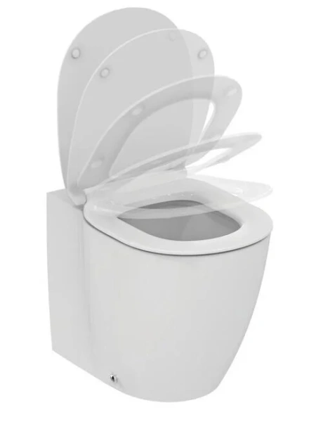 Унитаз напольный Ideal Standard Connect E0524 приставной (детальная фотография), современные, hi-tech, круглые