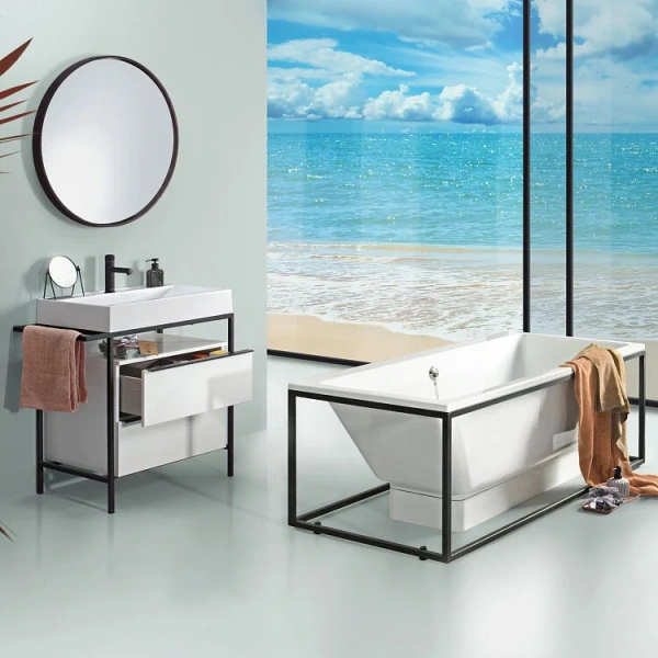 Ванна из искусственного камня Belux Юлия ВЮ-1700, 4810924271419, 170 x 75 см, белый (детальная фотография), без гидромассажа