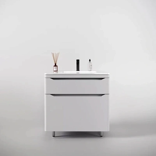 Тумба под раковину напольная Style Line Марелла Люкс Plus 70 см белый матовый антискрейтч - фото 5