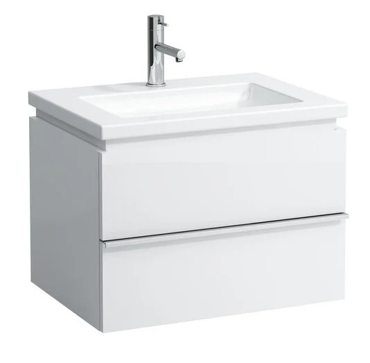 Раковина Laufen Living 65 см с 1 отверстием для смесителя 8.1643.1.000.104.1 (детальная фотография), подвесные, пристенные