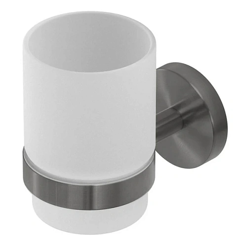 Стакан для ванной Cezares Relax оружейная сталь - фото 3