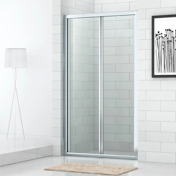 Душевая дверь в нишу Cezares Eco 90 см стекло прозрачное ECO-O-BS-90-C-Cr (детальная фотография)