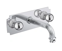 Смеситель для раковины Cezares Olimp хром, ручки круглые