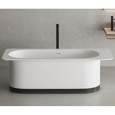 Ванна из искусственного камня Salini Ninfea 180x82 см RAL снаружи