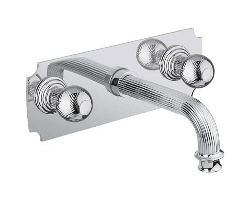 Смеситель для раковины Cezares Olimp хром, ручки круглые - фото 1