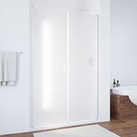 Душевая дверь профиль черный глянцевый стекло сатин Vegas-glass