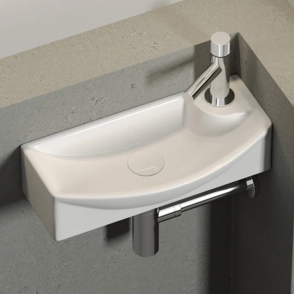 Раковина Ceramica Nova Element 45,5 см чаша справа CN6038R (детальная фотография), подвесные, угловые