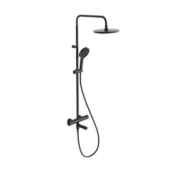 Душевая стойка Kerama Marazzi Fonte черный матовый FO.302.KM.BLK.M (детальная фотография)