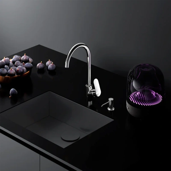 Смеситель для кухни AM.PM Like F8007D с универсальным диспенсером (детальная фотография), с 1 монтажным отверстием