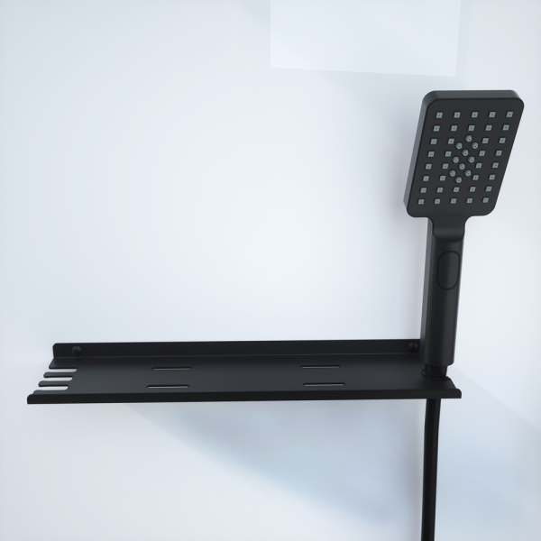 Душевая кабина Black&White Galaxy G8037 110x80 см с гидромассажем 8037000 (детальная фотография), пристенные, с гидромассажем, c тропическим душем, с крышей