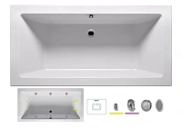 Ванна гидромассажная Riho Lusso 170 x 75 см, FLOW