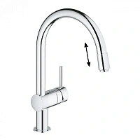 Смеситель для кухни, хром EcoJoy, Grohe Minta 3291800E