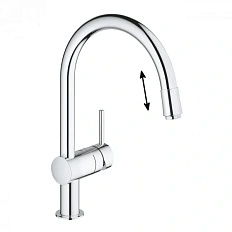 Смеситель для кухни, хром EcoJoy, Grohe Minta 3291800E