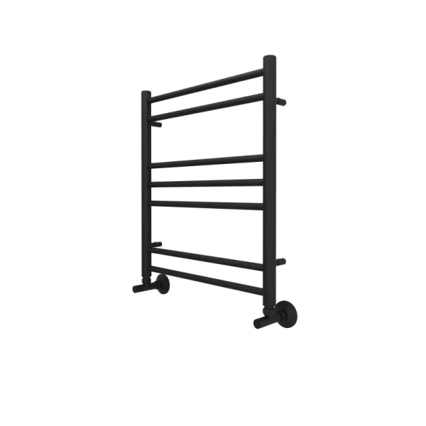 Полотенцесушитель водяной Акватек Либерти 50x60 см черный муар AQ RR0760BL (детальная фотография), лесенка, вертикальные