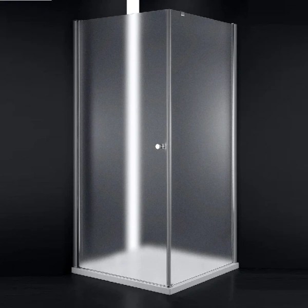 Душевой уголок Cezares Elena 80x80 см стекло рифленое левосторонний ELENA-W-A-1-80-P-Cr-L (детальная фотография)