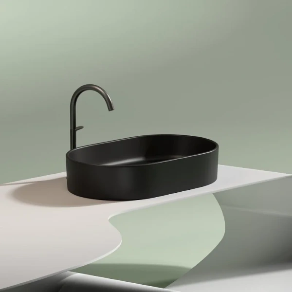 Раковина Ceramica Nova Element 60 см черная матовая CN6048MB (детальная фотография), 60 см