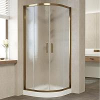 Душевой уголок профиль бронза стекло шиншилла Vegas-glass