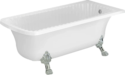 Ванна из искусственного камня Migliore Olivia Angolare 174х80 см фурнитура хром - фото 2