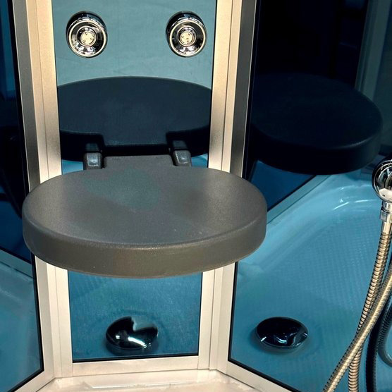 Душевая кабина Timo Standart 120х90 см стекло тонированное T-1115 (детальная фотография), со средним поддоном