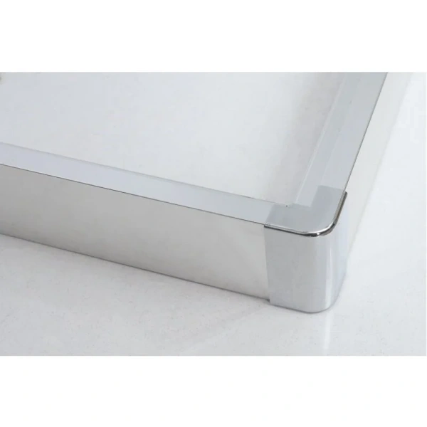 Душевой уголок BelBagno Due 90x90 см стекло прозрачное DUE-A-2-90-C-Cr (детальная фотография), современные, hi-tech