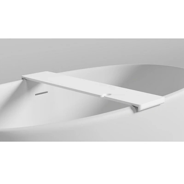 Полка для ванны Salini Gabbiano Basic белая матовая 1906202M (детальная фотография), в наличии