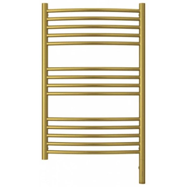 Полотенцесушитель электрический Сунержа Богема 3.0 50х80 см левый состаренная латунь 051-5802-8050 (детальная фотография), лесенка, вертикальные