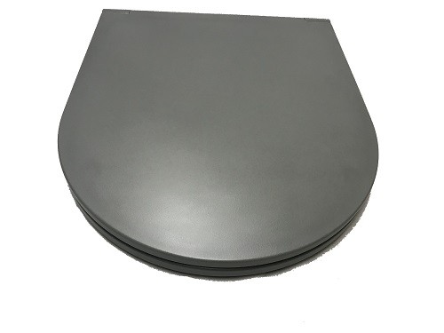 Унитаз подвесной CeramaLux серый матовый 2197MG (детальная фотография), современные, hi-tech, круглые