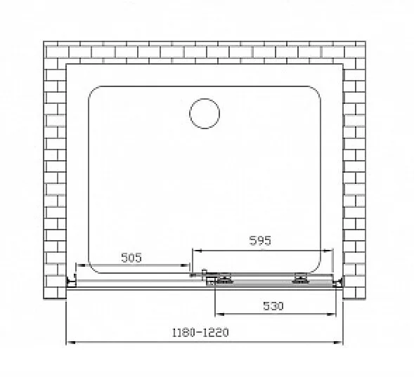 Душевая дверь в нишу Vincea Soft VDS-3SO120CL 120 см стекло прозрачное (детальная фотография), 120 см