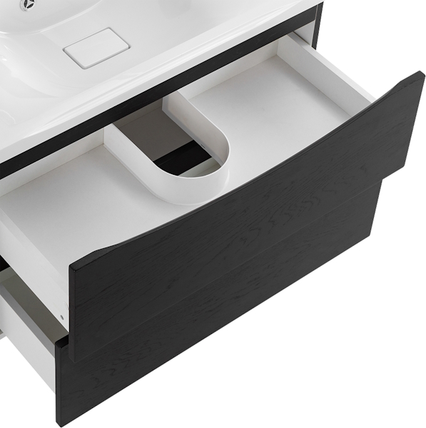 Тумба под раковину подвесная BelBagno Marino 80 см Rovere Cioccolato Amaro MARINO-800-2C-SO-RCA-P (детальная фотография), комплект (набор)