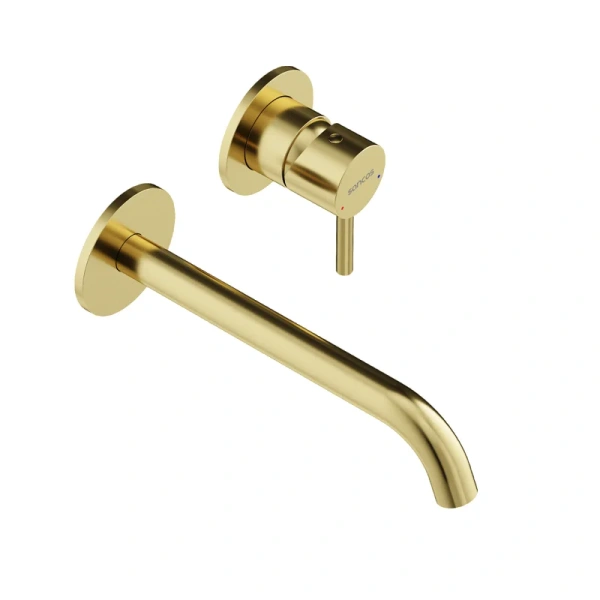 Смеситель для раковины Sancos Etna брашированное золото SC9004BG (детальная фотография), золото