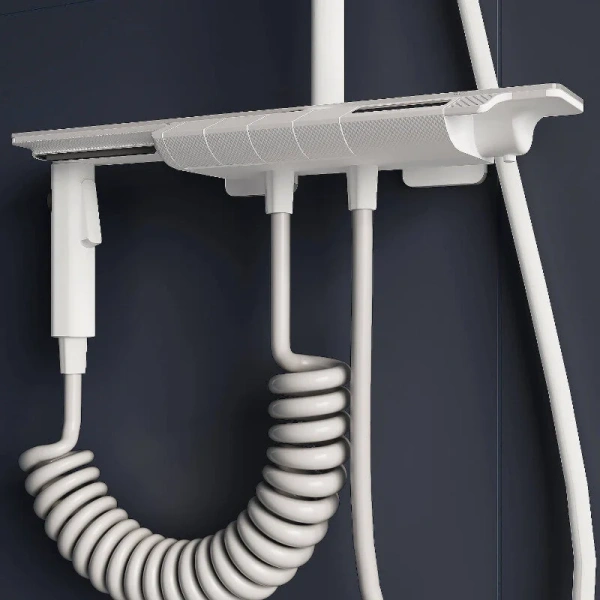 Душевая стойка RGW Shower Panels белая 51140135-03 (детальная фотография), с термостатом