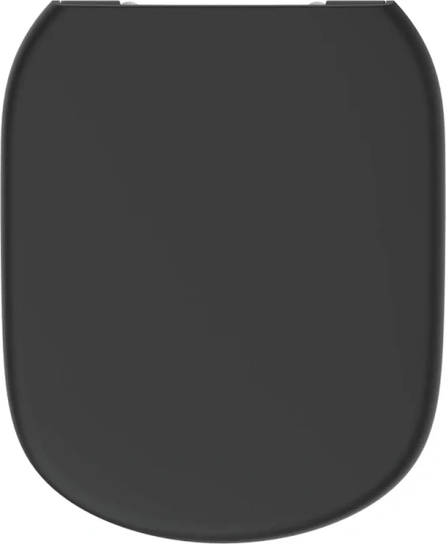 Крышка-сидение с микролифтом Ideal Standard Tesi черная быстросъемная T3529V3 (детальная фотография), с микролифтом