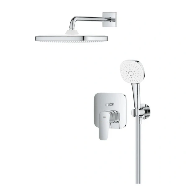Душевой комплект Grohe Cubeo хром 1053360000 (детальная фотография), хром